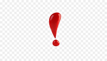 Red Heart - Stereo cartoon red exclamation mark 