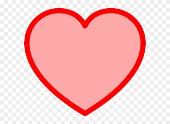 Red Heart Tinted Middle Clip Art At Clipart Library - Clip Art