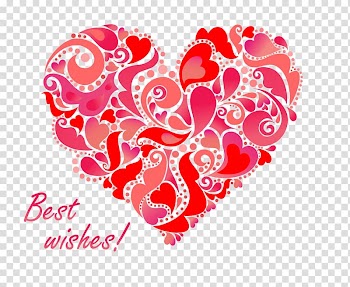 Red Heart Valentines Day , exquisite heart-shaped Valentine's Day design transparent background PNG clipart