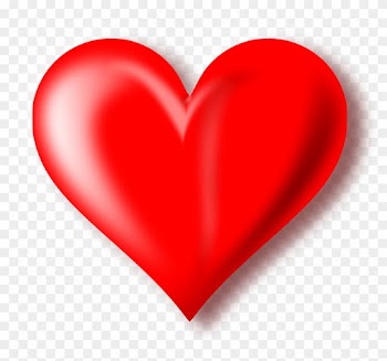 Red Heart With Transparent Background