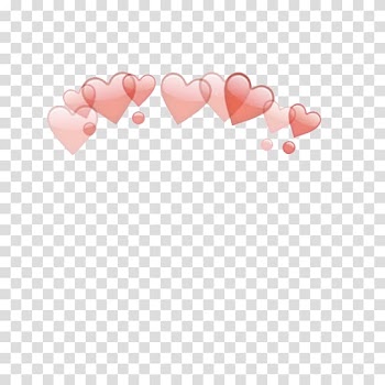 Red hearts illustration, iPhone Desktop Sticker, tumblr transparent background PNG clipart