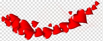 Red hearts illustration, Valentine\'s Day Heart , Hearts Decor transparent background PNG clipart