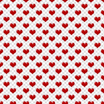 Red Hearts Tile, red hearts transparent background PNG clipart
