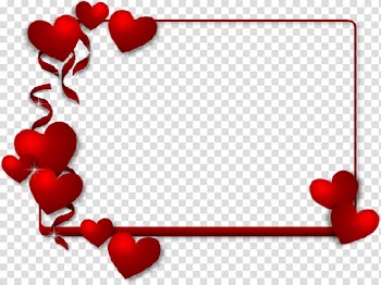 Red hearts , Valentine's Day Frames Heart Paper , valentine's day transparent background PNG clipart