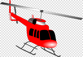 Red Helicopter PNG Free Download