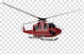 Red Helicopter PNG Picture