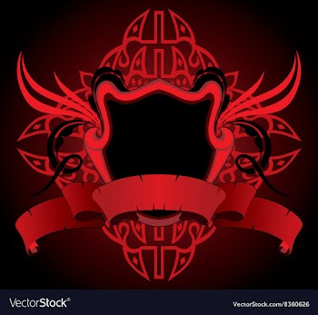 Red Heraldry Design vector image