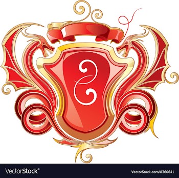 Red Heraldry Design vector image