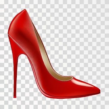 Red High Heel PNG transparent background
