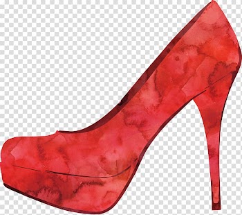 Red High-heeled footwear Shoe Watercolor painting Drawing, Drawing red high heels transparent background PNG clipart