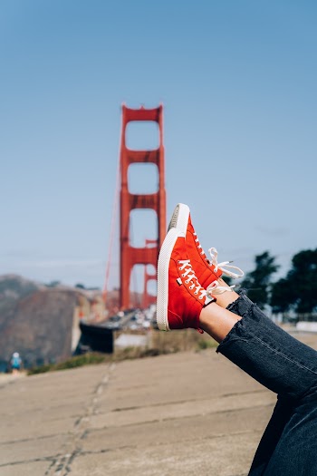 Red High-top Sneakers
