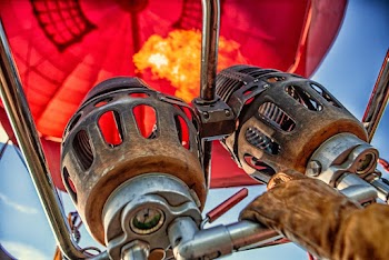 Red Hot Air Balloon Photo