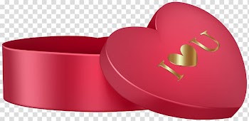 Red i love you heart present box , , Heart Box transparent background PNG clipart