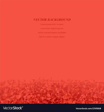Red irregular triangle mosaic background design vector image