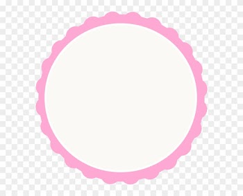 Red Ivory Scallop Circle Frame Clip Art At Clker Com - Circle Frame Png
