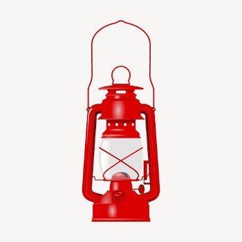 Red lantern clipart, camping tool | Free PSD - rawpixel