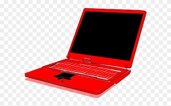 Red Laptop Clipart