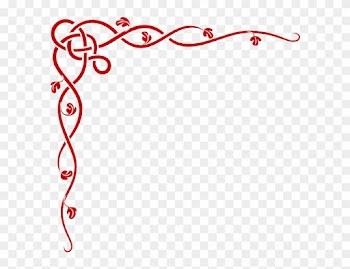 Red Leaves Clip Art At Clker - Corner Border Png Red