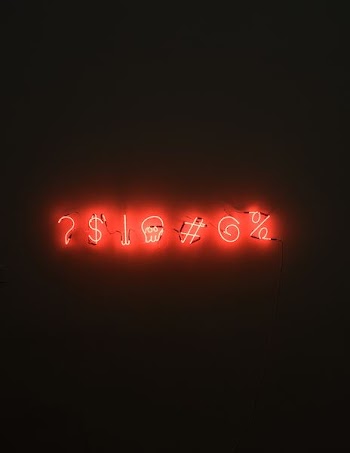 red LED signage