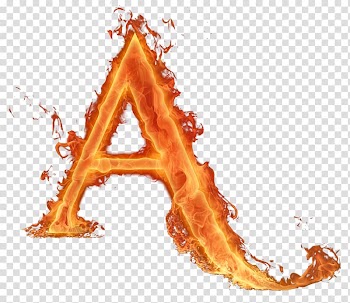 Red letter a illustration, Letter Fire Alphabet Light, fire letter transparent background PNG clipart