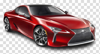 Red Lexus PNG Image with Transparent Background