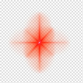 Red light, Triangle Symmetry Point Pattern, Red star light effect transparent background PNG clipart