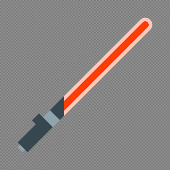 Red Lightsaber PNG High-Quality Image