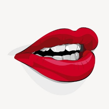 Red lips clipart, collage element | Free PSD - rawpixel