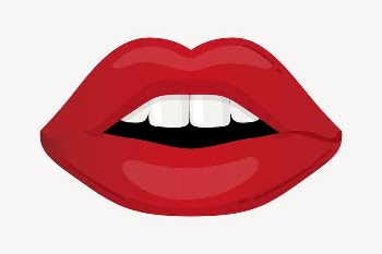 Red lips clipart, cute cartoon | Free PSD Illustration - rawpixel