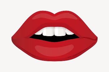 Red lips collage element, cute | Free Vector Illustration - rawpixel