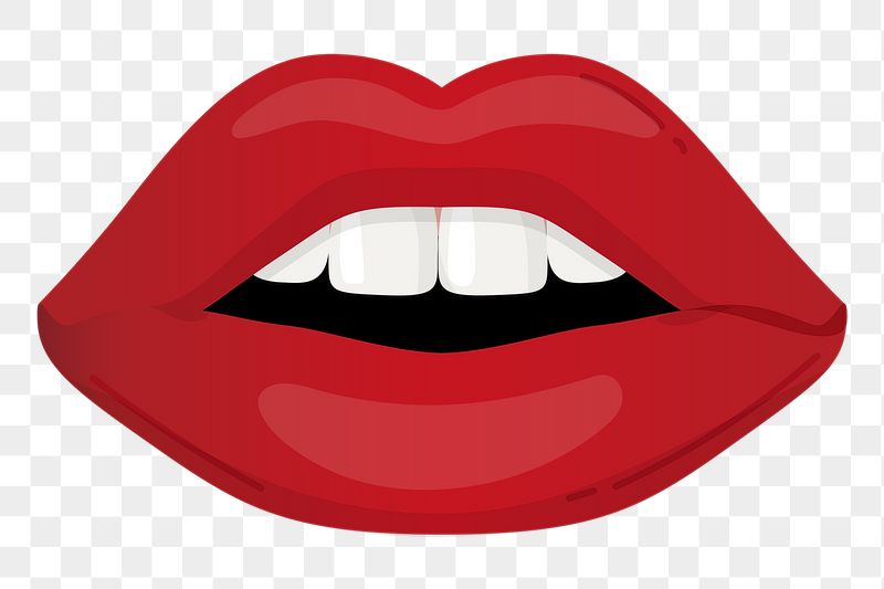 Red lips png sticker, cute | Free PNG Illustration - rawpixel