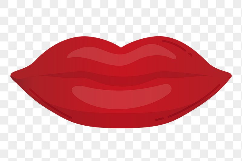 Red lips png sticker, cute | Free PNG Illustration - rawpixel