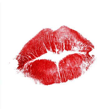 Red Lipstick Kiss Mark