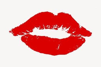 Red lipstick stain sticker, Valentine's | Free PSD - rawpixel