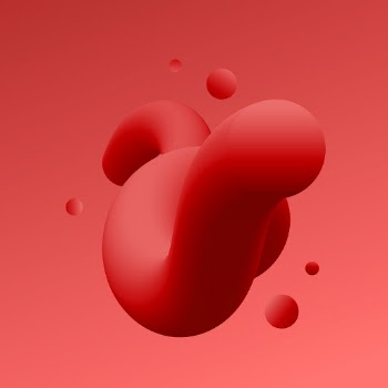 Red liquid shape clipart, 3D | Free Vector - rawpixel