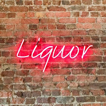 red liquor neon decor