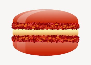 Red macaron clipart, food illustration | Free Vector - rawpixel