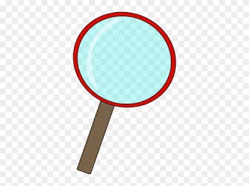 Red Magnifying Glass - Red Magnifying Glass Clipart