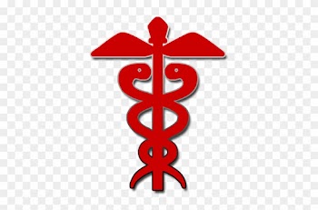 Red Medical Caduceus Icon Clipart Image - Icon