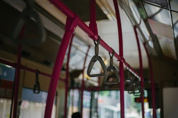 Red Metal Bars in Side Vehicle