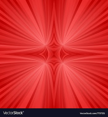 Red mirror symmetric ray background vector image