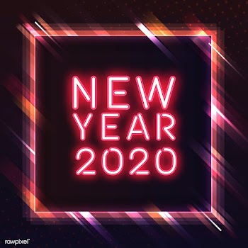 Red new year 2019 neon sign vector | Free stock vector - 535181
