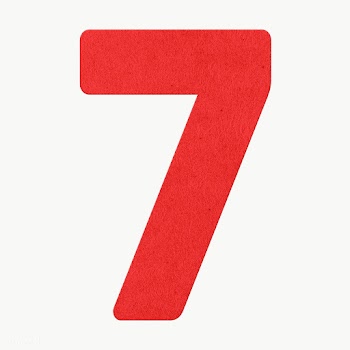 Red number seven  design element | Free  transparent png - 2340931