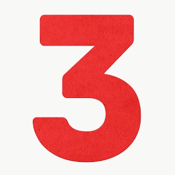Red number three design element | Free  transparent png - 2340926