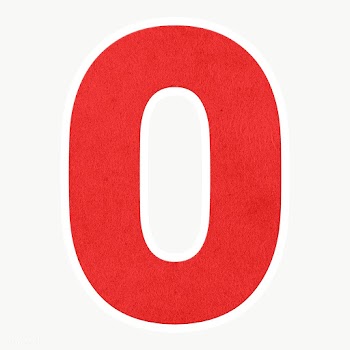 Red number zero sticker design element | Free  transparent png - 2340990