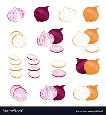 red onions and yellow onions element