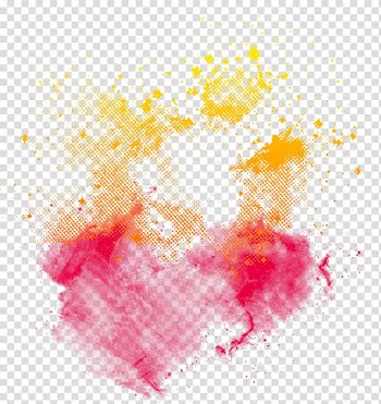 Red, orange, and yellow abstract painting, Smoke Graphic design, Multicolored splash warm smoke-free matting transparent background PNG clipart