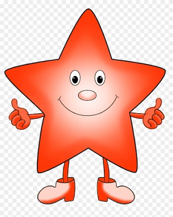 Red Orange Star Cartoon Clipart - Cartoon Clipart