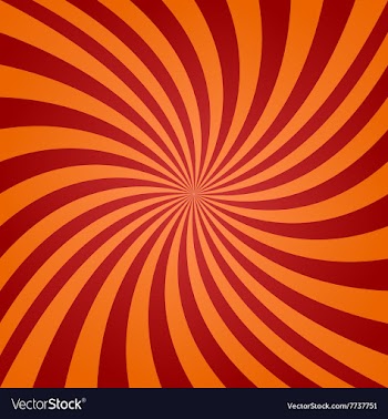 Red orange twisted background vector image