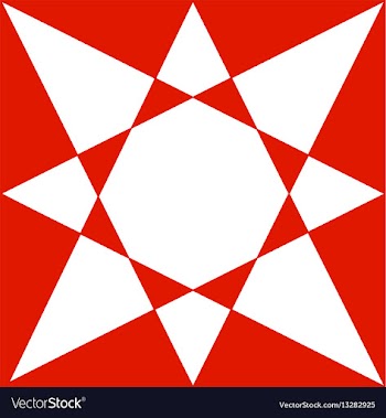 Red ornament vector image